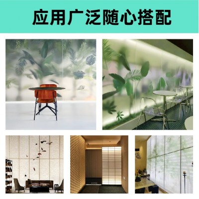 冰裂板冰雾板竹影树纹透光云丝板树脂亚克力饰面板隔断吊顶杜邦纸图3