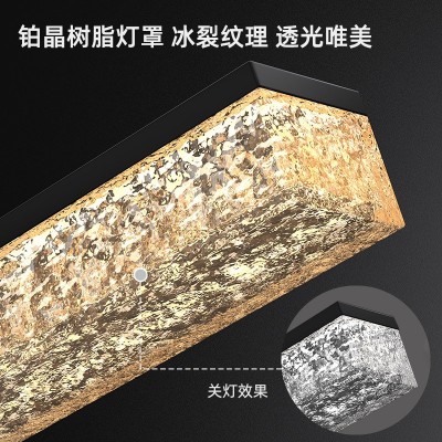 意式极简餐厅吊灯现代简约吧台创意餐桌饭厅设计师高端一字长条灯图4