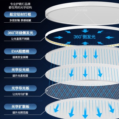 君御云朵灯护眼客厅灯主灯鹅卵石吸顶灯现代简约中山灯具新款图4