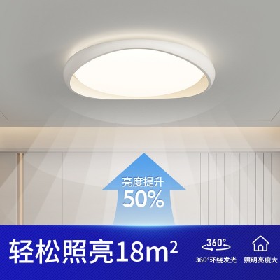 新款卧室灯全光谱吸顶灯圆形简约智能护眼吸顶灯书房灯房间灯家用图2
