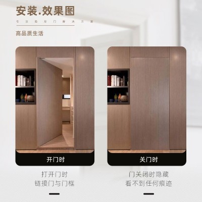 隐形门合页三维可调暗门暗藏隐藏木门门板折叠门重型暗装十字铰链图2