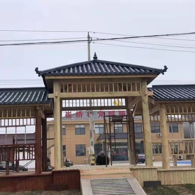 仿古树脂瓦片 门楼屋檐塑料装饰瓦 凉亭长廊古建小青瓦一体瓦图2