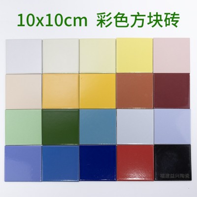 福建外墙砖10x10 彩色方块砖 学校教学楼白色墙砖 厂房办公楼瓷砖图2