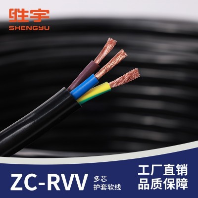 阻燃RVV国标电源线2 3 4 5芯1 1.5 2.5 4 6平方护套线 电线电缆图4