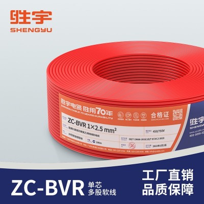 ZC-BVR 国标铜芯多股软线 家装电线电缆 单芯软电线图3