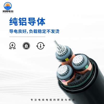 高压电缆 YJLV22 10KV 8.7/15KV 3*35/50/70/95/120平方铝芯高压图3