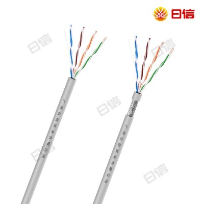 日信300米超五类单双屏蔽网线网络线工程POE监控双绞4对8芯电脑线图4