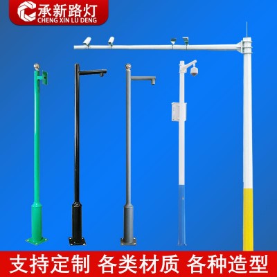 小区3米3.5米4米监控立杆 摄像机支架枪机八角杆立柱户外监控杆