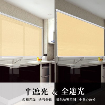 拉珠式蜂巢帘办公室阳台蜂窝百叶窗帘遮光隔热防水升降卷帘图3