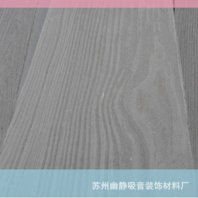 3000防火水泥纤维木纹挂板 灰色仿木纹轻钢别墅外墙板厂家图2