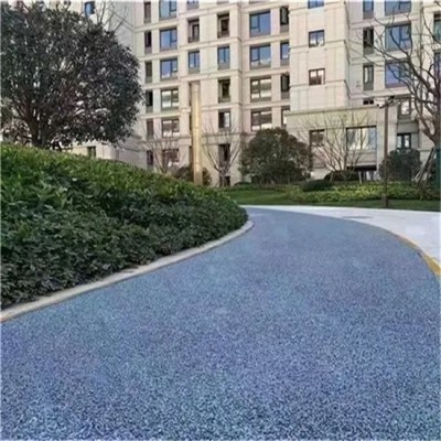 燊达 广场人行道 耐磨地坪彩色透水混凝土 施工工程图2