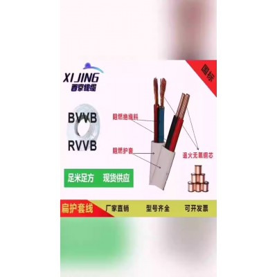 2芯/3芯 BLVVB2×2.5 mm2 300/500V聚氯乙烯绝缘铝芯硬导体线缆