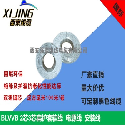 2芯/3芯 BLVVB2×2.5 mm2 300/500V聚氯乙烯绝缘铝芯硬导体线缆图2