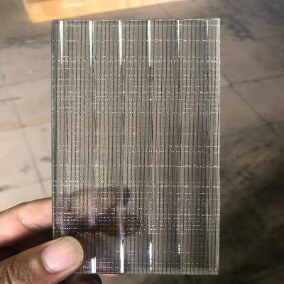 夹丝玻璃批发钢化夹胶夹丝艺术玻璃佛山厂家 装饰隔断推拉门玻璃图2