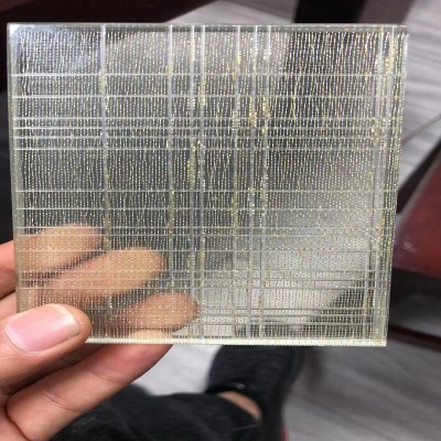 夹丝玻璃批发钢化夹胶夹丝艺术玻璃佛山厂家 装饰隔断推拉门玻璃图3