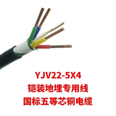 铜芯电力电缆低压电缆YJV5芯电缆铠装地埋铜芯电缆图4