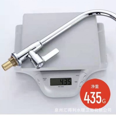 304不锈钢滚珠电镀单水菜盆水龙头单冷水拉丝厨房龙头 可旋转龙头图4