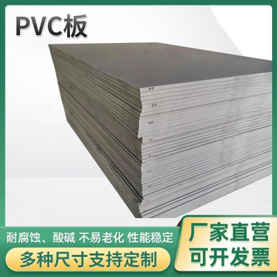 厂家优惠供应 pvc塑料板材 白色 灰色 防腐塑料 pvc板