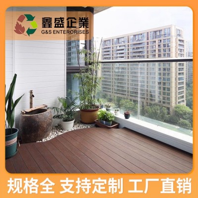 共挤木塑地板二代三代木塑 户外地板室外庭院子园林工程别墅地板图3
