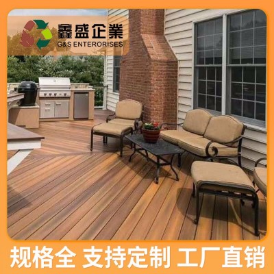 共挤木塑地板二代三代木塑 户外地板室外庭院子园林工程别墅地板图4