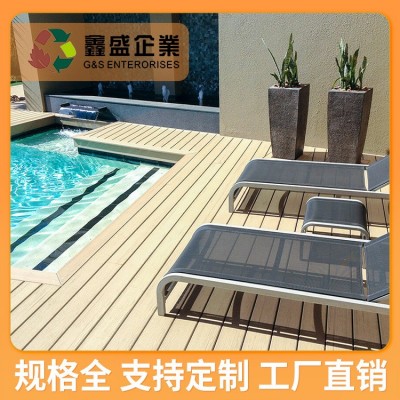 共挤木塑地板二代三代木塑 户外地板室外庭院子园林工程别墅地板图5