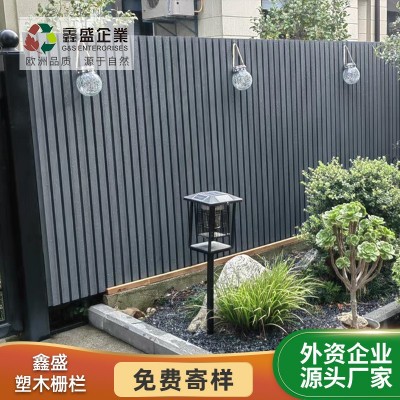 长城栅栏墙板 塑木墙板 户外墙板 室外围墙 围挡图2