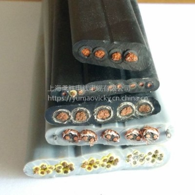 TVVB电梯专用随行扁平电缆线3~60芯国标纯铜行车电动 伸缩门软扁线图3