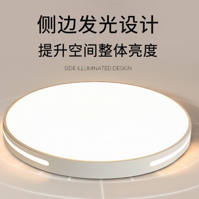 全光谱LED吸顶灯简约智能铁艺灯高级感客厅卧室灯中山家 装灯具图2