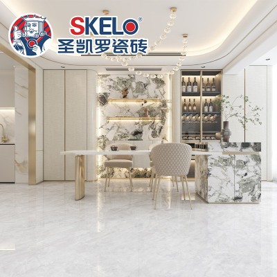 圣凯罗瓷砖 45度超白胚超平釉瓷砖地砖800x800客厅防滑耐磨地板砖图3