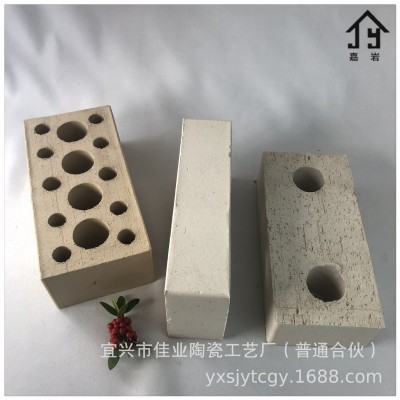 【厂家直销】 陶土多孔红色白色黄色光面砌块砖图3