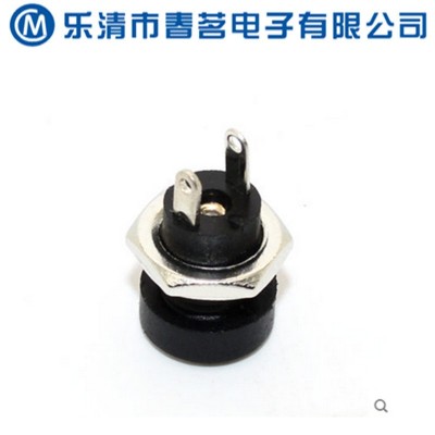 DC电源插座 全铜 DC-022B 5.5*2.1MM 2脚 圆孔螺纹螺母图5