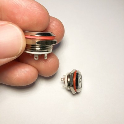 超短轻触金属按钮开关自复位薄款短行程开关12mm16mm19mm图4
