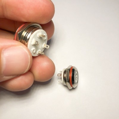 超短轻触金属按钮开关自复位薄款短行程开关12mm16mm19mm图3