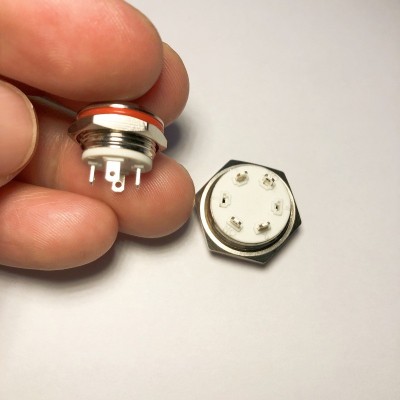超短轻触金属按钮开关自复位薄款短行程开关12mm16mm19mm图2
