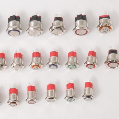 金属按钮开关20A大电流IP68防水16mm19mm22mm不锈钢可加工可配尾图3