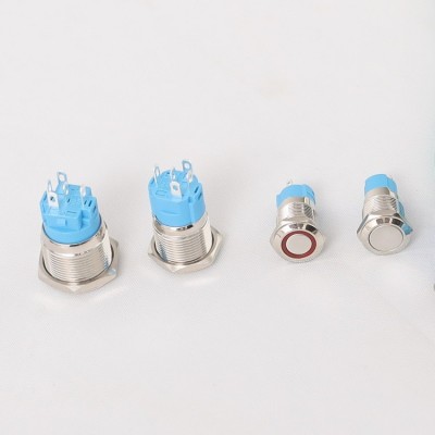金属按钮开关12mm22mm16mm10mm8mm19mm触摸带线防水大电流焊接脚图4