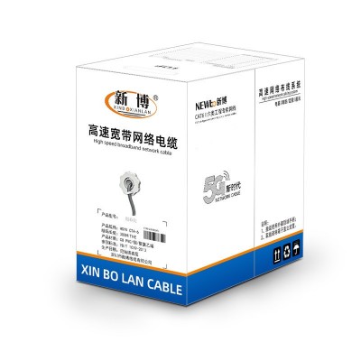 批发超六类网线家用八芯无氧铜poe监控宽带线cat6电脑网络线300米图5