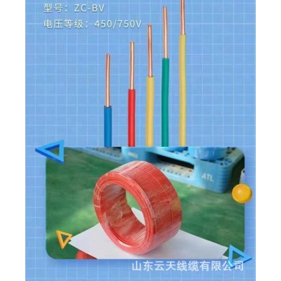 BV/BVR线 铜芯聚氯乙烯绝缘布电线 动力装置日用电器仪表BV/BVR线图2