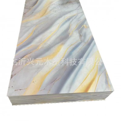 仿大理石板UV板鎏金免漆护墙板PVC 板防水阻燃板uvmarblesheet图5