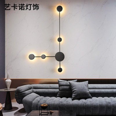 北欧简约卧室床头壁灯创意设计师艺术灯极简客厅沙发背景墙装饰灯图4