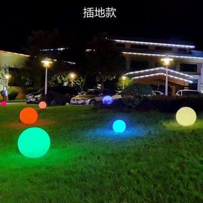 led发光球 草坪亮化工程景观防水球形灯装饰别墅庭院暖白光图3