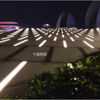 弧形埋地灯条 防水IP67 LED成品线性灯 彩色玻璃灯带 10厘米宽 QY-TL01图4