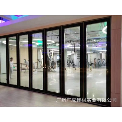 移动自装活动推拉宴会厅办公室隔断墙包间饭店酒店屏风折叠门隔板图5