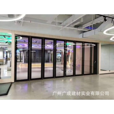 移动自装活动推拉宴会厅办公室隔断墙包间饭店酒店屏风折叠门隔板图4
