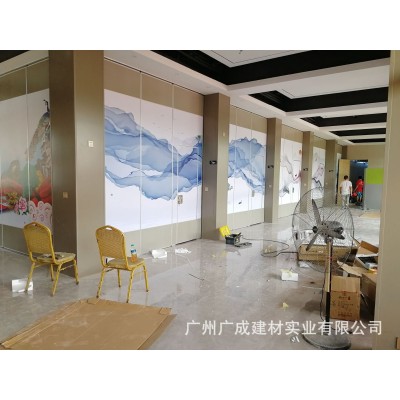 活动隔断铝合金办公室高密度板移动折叠推拉门客厅书房屏风、类图4