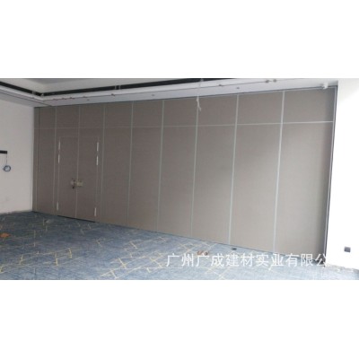 酒店包厢移动高隔断墙活动屏风饭店会议室带轨道隔音折叠推拉移门图2