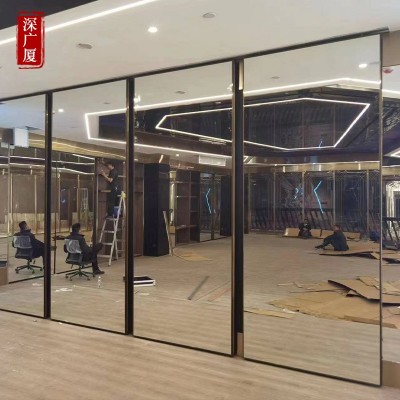 酒店宴会厅移动隔断折叠门活动隔断墙超高型隔断饭店包间 隔断屏风图4