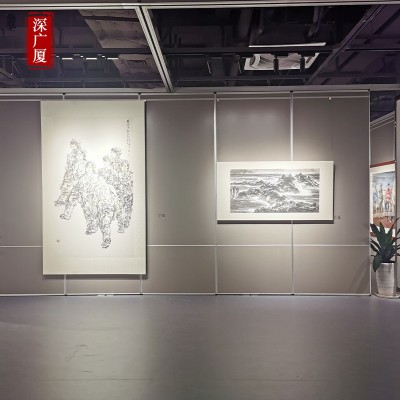 酒店活动隔断屏风厂家伸缩餐厅可移动隔断墙推拉门折叠电动隔断墙图2