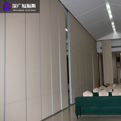酒店活动隔断屏风厂家伸缩餐厅可移动隔断墙推拉门折叠电动隔断墙图4