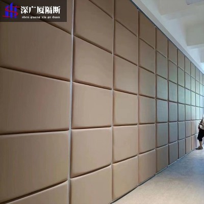 饭店包厢活动隔断屏风折叠门培训机构教室隔断墙智能电动隔断厂家图3